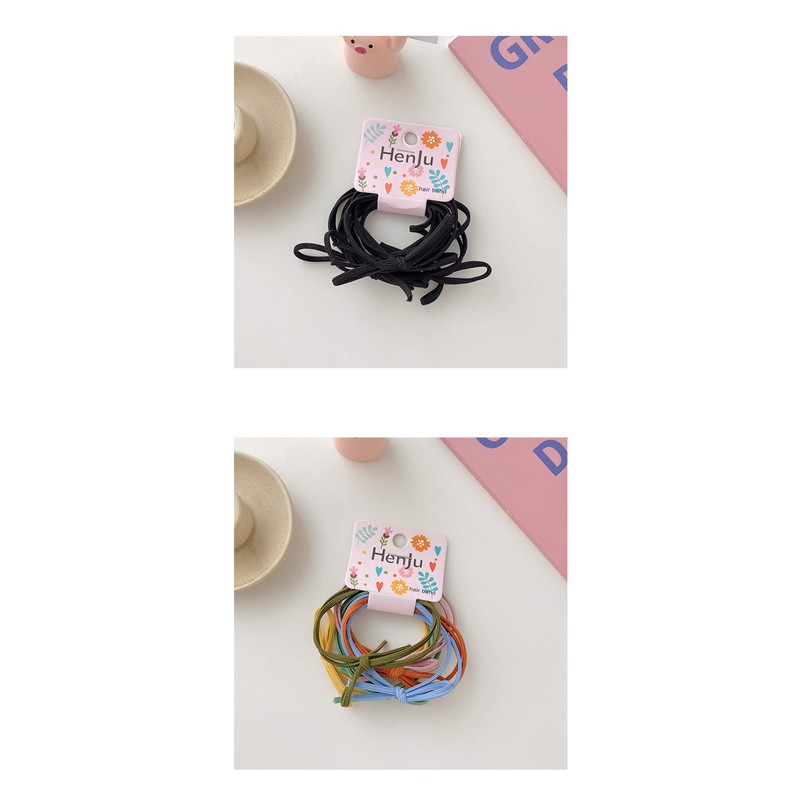 OWIEOW Hair Rubber Ring Rubber Knotless Inner Diameter Set of