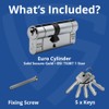 Euro Cylinder Door Lock Chrome - BSI TS007 Sold Secure