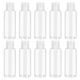 LKCCTK Travel Bottles 100ml 10 pcs Transparent Mini Bottles Travel Business Use Shampoo Cosmetics Toner Refill Containers
