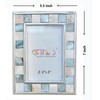GIFTME 5 Baby Picture Frame 3.5x5 Mother of Pearl 3