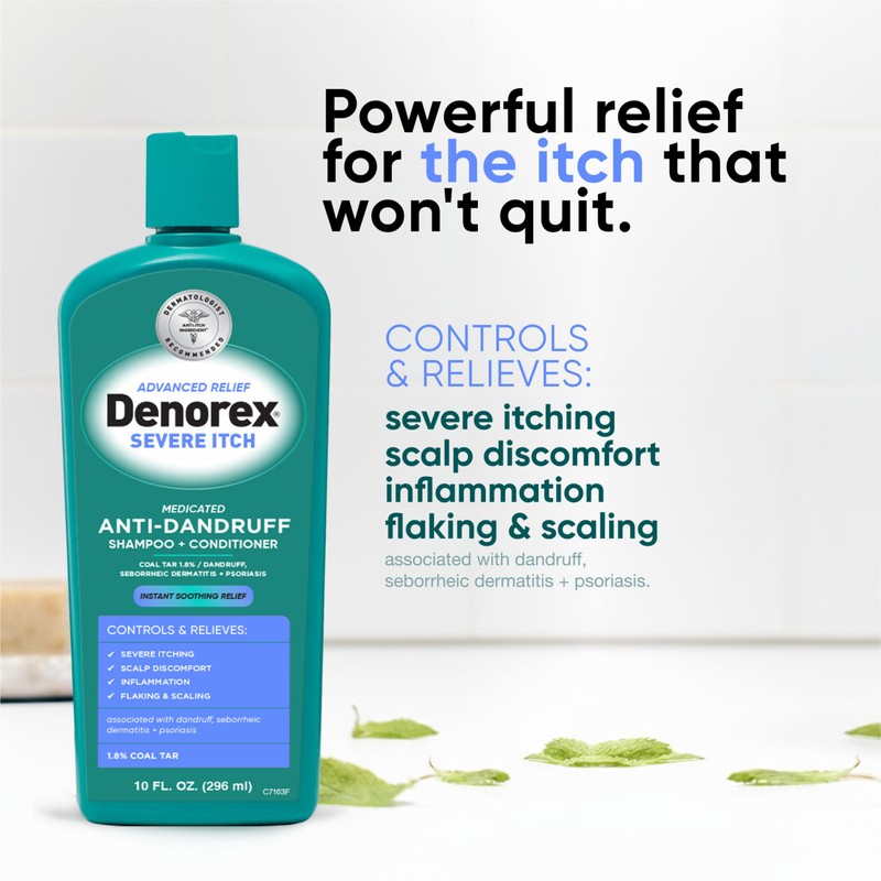 Denorex Advanced Relief Severe Itch AntiDandruff Shampoo & Conditioner, Formulated