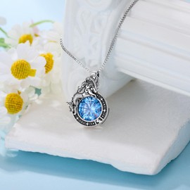 SLIACETE Zodiac Sign Pendant Necklace Celestial Constellation Horoscope Astrology Zodiac Sign Necklace Gift for Women, adjustable, Sterling Silver, Cubic Zirconia