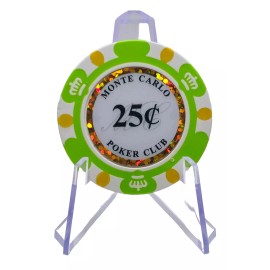 Monte Carlo (25pc) $0.25 Monte Carlo 14g Clay Chips