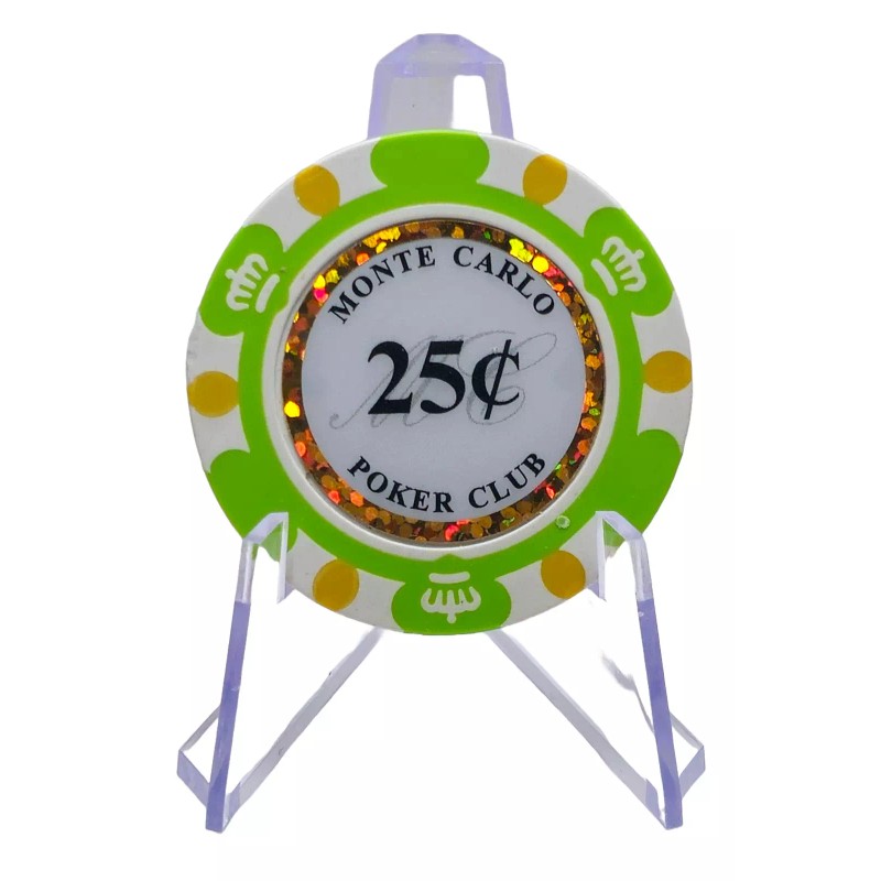 Monte Carlo (25pc) $0.25 Monte Carlo 14g Clay Chips