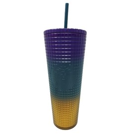 Starbucks Fall 2024 Harvest Gradient Grid Cold Cup Tumbler, Venti 24oz