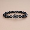 COAI Unisex Lucky Gemstone Bracelet with Pavé Inspiration Hamsa Hand,