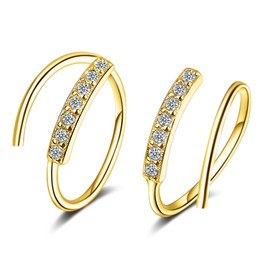 Small Hoop Earrings for Women Double Hoop Earrings Gold Huggie Hoop Earrings Thin Mini Hoop Earrings Silver Trendy Christmas Jewelry Gifts Stocking Stuffers