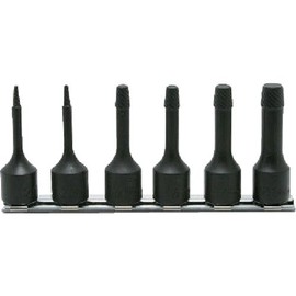 Yamashita Industrial Laboratory Koken 3/8 (9.5 mm) SQ. Bolt Twister Rail Set, Total Length 2.4 inches (60 mm), Set of 6 RS3129/6-L60