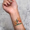 4 x 'Reindeer Family With Tree' Temporary Tattoos - Water