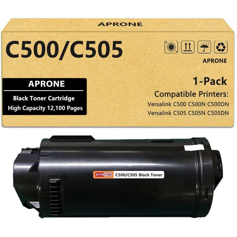 APRONE APRONE C500/C505 106R03869 Black Toner Cartridge (12,100 Pages,Extra High-Yield)