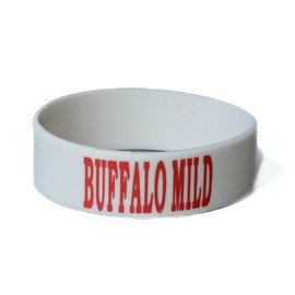 Culinary ID Bands Buffalo MILD Bottle Label, Food Grade Silicone Band for 12 oz Squeeze Bottles, Clear Printed Text, Reusable Kitchen ID Tag, Improves Efficiency and Safety