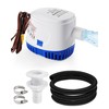 12V Automatic Boat Bilge Pump Kit, 1100GPH DC Marine Pump
