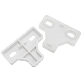 FINBe 10PCS Cabinet Hinge Gaskets Semi-Cover Buffer Closed Cabinet Hinges Cabinet Door Spacers Embedded Buffer Closing Cabinet Hinges for Photography Backboards