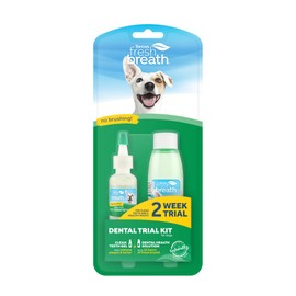 Fresh Breath by TropiClean - Oral Care Trial Kit - For Dogs, Pets, Cats - Clean Teeth, Healthy Mouth, No Brushing - Helps Remove Plaque & Tartar