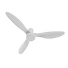 Carro 52 Inch Ceiling Fan without Lights Flush Mount, Small