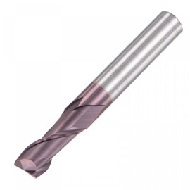 sourcing map Square Nose End Mill, 8mm Tip Dia Solid Carbide AlTiN Coated CNC Router Bits 2 Flute Spiral Milling Cutter HRC55 with 8mm Shank 60mm (2.36-inch) Length