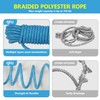 50FT Fall Protection Safety Rope - Heavy Duty Vertical Roof