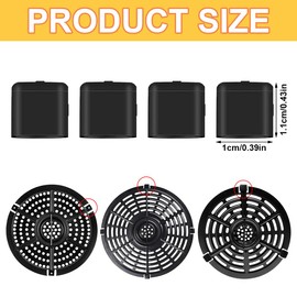 SIRLOMU 20 Pieces Deep Fryer Rubber Buffers Fryer Rubber Buffer Fryer Rubber Buffer Fryer Scratch Protector Fryer Parts