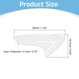 uxcell 30Pcs Blade Knife Tip Protector Cover, 36 x 15.7 x 4.1mm Plastic Knife Guard Sleeves Clear Knife Blade Tip Sleeves Cover for Kitchen