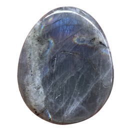 Hslutiee Crystal Thumb Worry Stone, Natural Teardrop Anxiety Stress Relief Therapy Healing Pocket Palm Stone, Moonstone