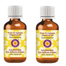 Deve Herbes Pure Fir Balsam Essential Oil (Abies balsamea) Steam Distilled (Pack of Two) 100ml X 2 (6.76 oz)