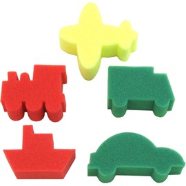 Sponge painting stampers | Pack of 5 | Transport shapes