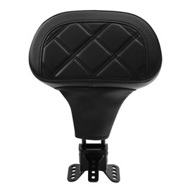 C.C. RIDER Driver Rider Backrest - Pad Diamond 2-Up One-Piece Sissy Bar fit for Harley Touring Road King FLHR Street Glide FLHX Road Glide FLTRX 2009-2023