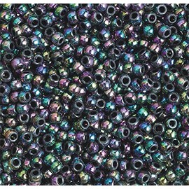 Rainbow Metallic Pony Beads 1/2-lb Bag