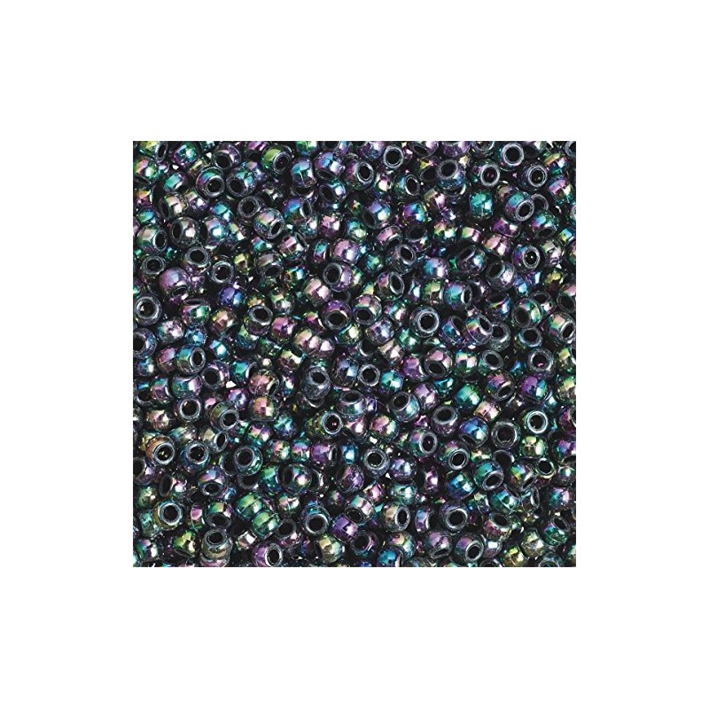 Rainbow Metallic Pony Beads 1/2-lb Bag