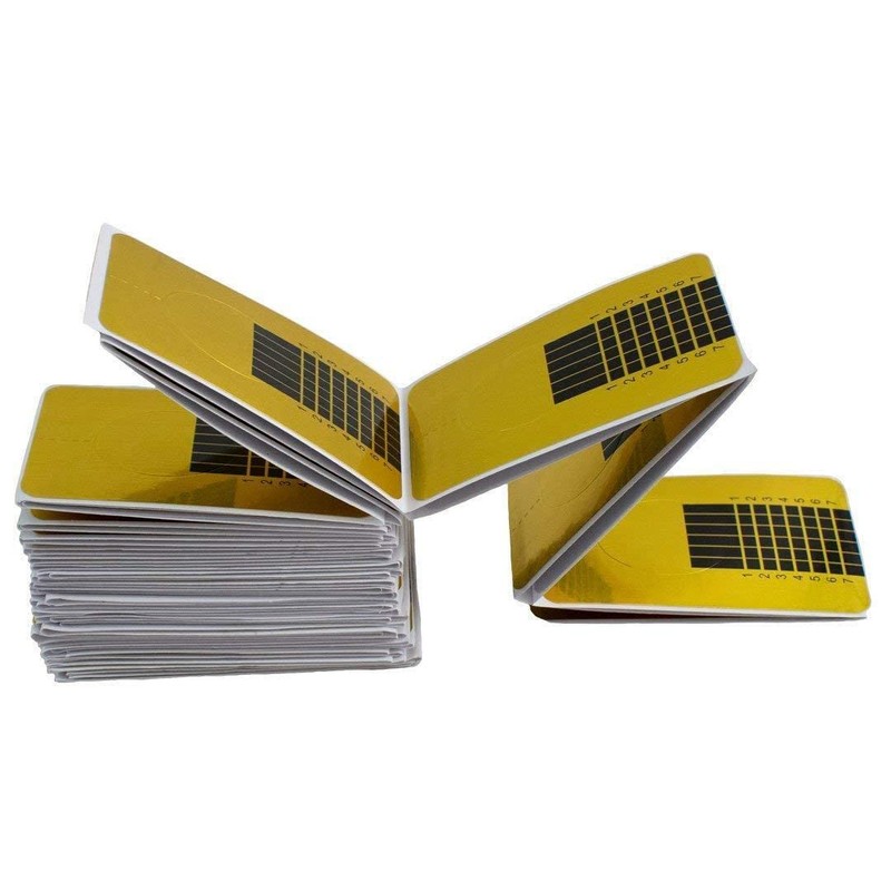 200 Pcs Nail Forms Self Adheisive Nail Form Stickers Sculpting