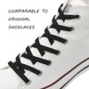 VSUDO 35" Flat Black Shoe Laces for Sneakers, Shoelaces for