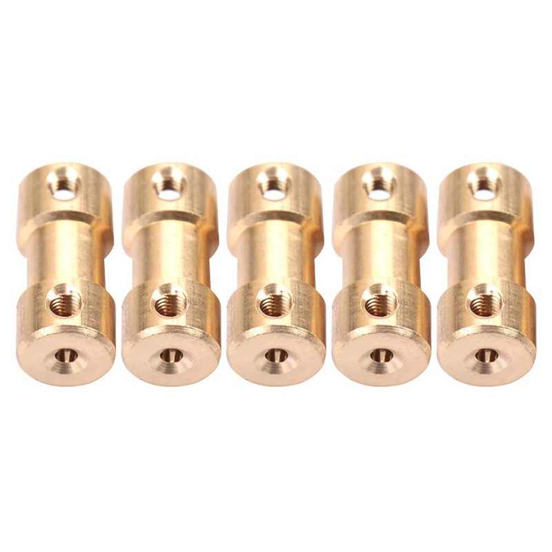 5 Piece Motor Copper Shaft Coupling Connector Sleeve Transfer Joint