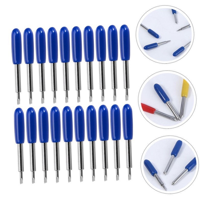 DOITOOL 50pcs Vinyl Plotter Blades Replacement Cutting Tool for Precision