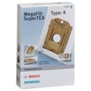 Bosch / Siemens Typ K / Staubbeutel Vlies / 4 Stück / u.a. für Bosch BSG1000-BSG1999, Siemens VS01 G400 -VS01 G500