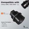 LILJUECE 32pcs Lug Nut Covers - (OE:15646250) M27-2.0 Thread 22mm