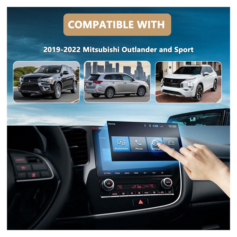 Fit Mitsubishi Outlander and Sport 8" Touch Screen - Touch
