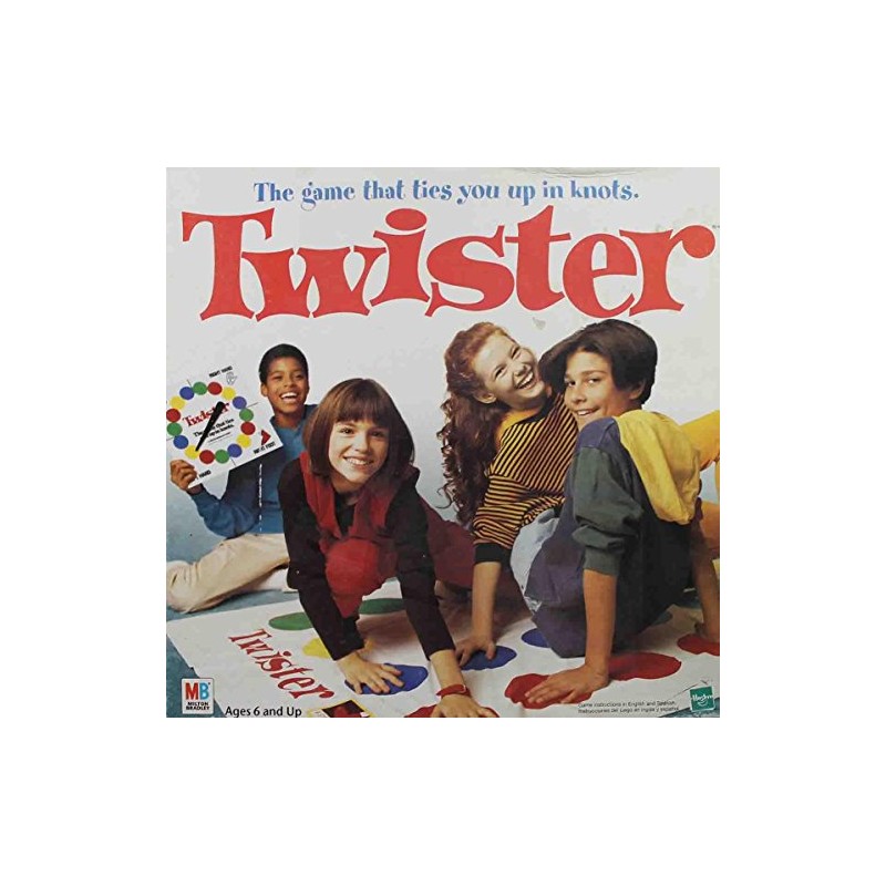 Hasbro Twister Family Board Game 1998 Edition 4 Players 8+