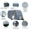 GEARFLAG Fiberglass Travel Trailer Camper Cover Fits 8-10ft - Multi-Layers,