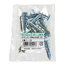 和気産業(Waki Sangyo) カベロック W 石膏 アンカー GL工法 10本入 STタッピング皿4×30mm