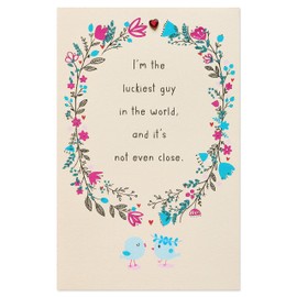 American Greetings Valentine's Day Card for Girlfriend (Luckiest Guy)