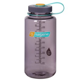 Nalgene 32 Ounce Aubergine Tritan Water Bottle for Hiking Camping and Sports