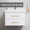 goldenwarm 1 Piece Gold Cabinet Drawer Pulls Kitchen Hardware LS201GD76