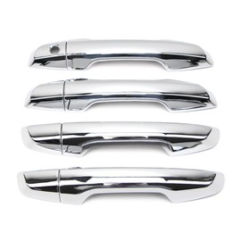 Dreamseek Door Handle Cover for Honda CR-V CRV 2017 2018 2019 2020 2021 2022 2023 Chrome Exterior Trim Decoration Protector Cap (w/o Smart Keyhole)
