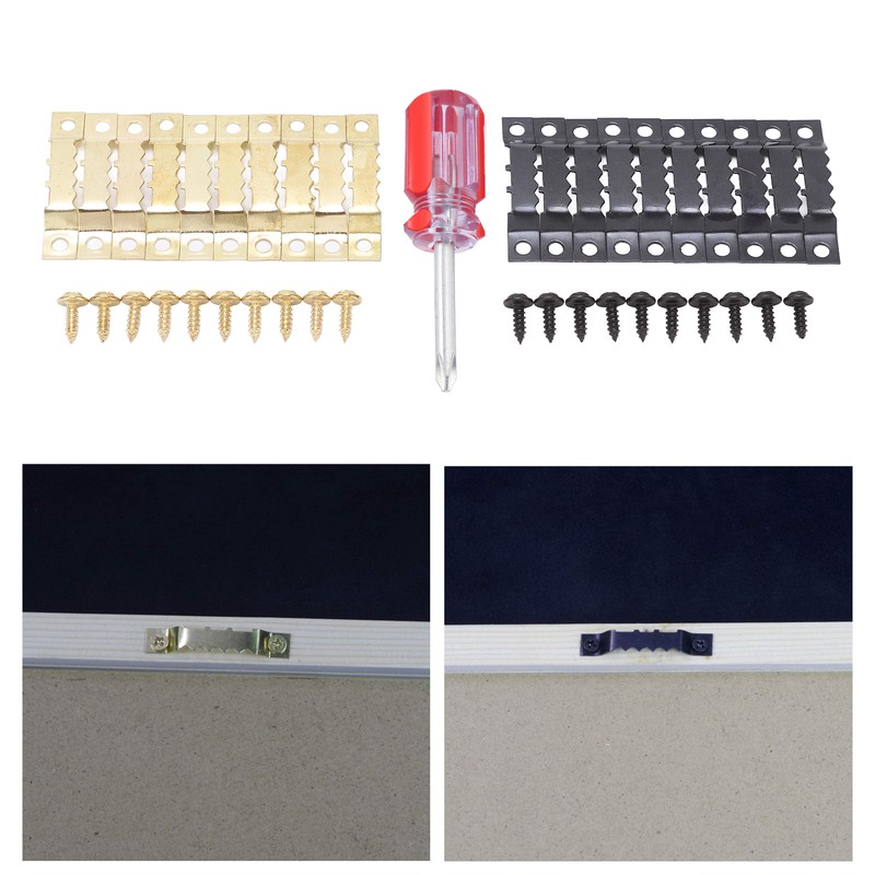 600PCS Sawtooth Picture Hangers Double Hole Sawtooh Frame Hanging Hooks