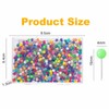500pcs Colourful Push Pins, Map Pins Drawing with Plastic Round