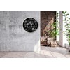 Better Office Products Large Round Magnetic Chalkboard with Wooden Frame