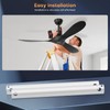 16 inch Ceiling Fan Downrod with Extension Cord,1.33 FT Downrod