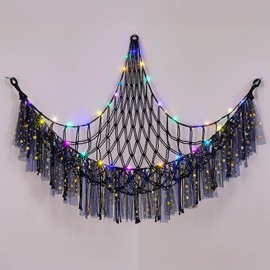 Ellaseek Toy Hammock Soft Cuddly Toys Storage for Stuffed Animals Corner Hanging Net Soft Plushies Macrame Organiser for Girls Bedroom Accessories Kids Room Nursery Decor