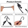 Gjinxi 4PCS Small Bungee Cords with Hooks, 12 Inches Heavy
