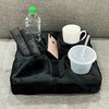 Couch and Bed Cup Holder Pillow, Sofa Refreshment Tray for